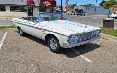 Plymouth Sport fury convertible  1963 white