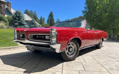 Pontiac Gto convertible  1966 red