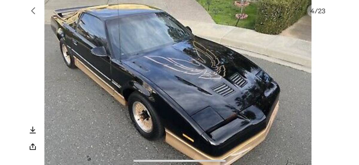 Pontiac Trans am  1985 black