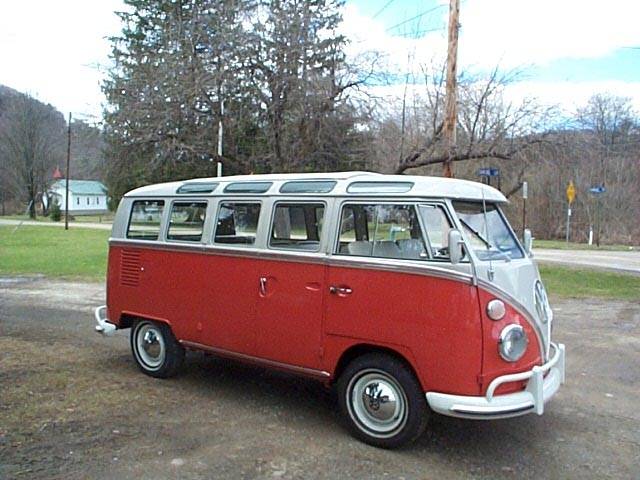 Volkswagen Vw deluxe samba microbus  1964 red