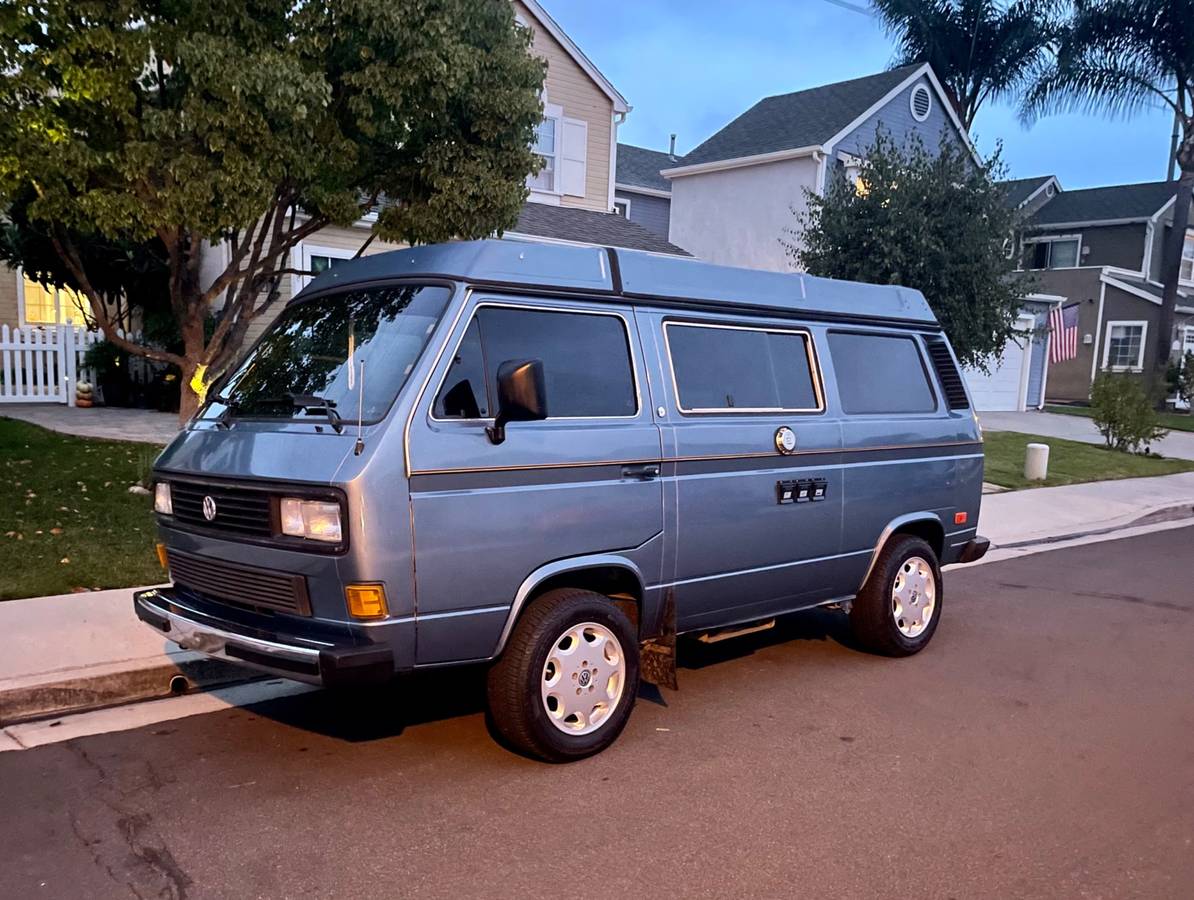 Volkswagen Vw vanagon westfalia  1987 blue