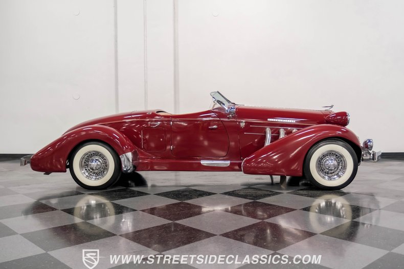 Auburn-Boattail-1976-Burgundy-Tan-10