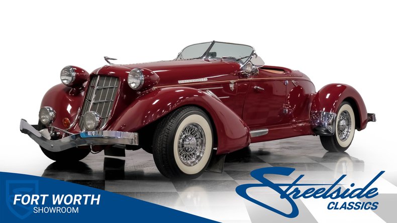Auburn-Boattail-1976-Burgundy-Tan