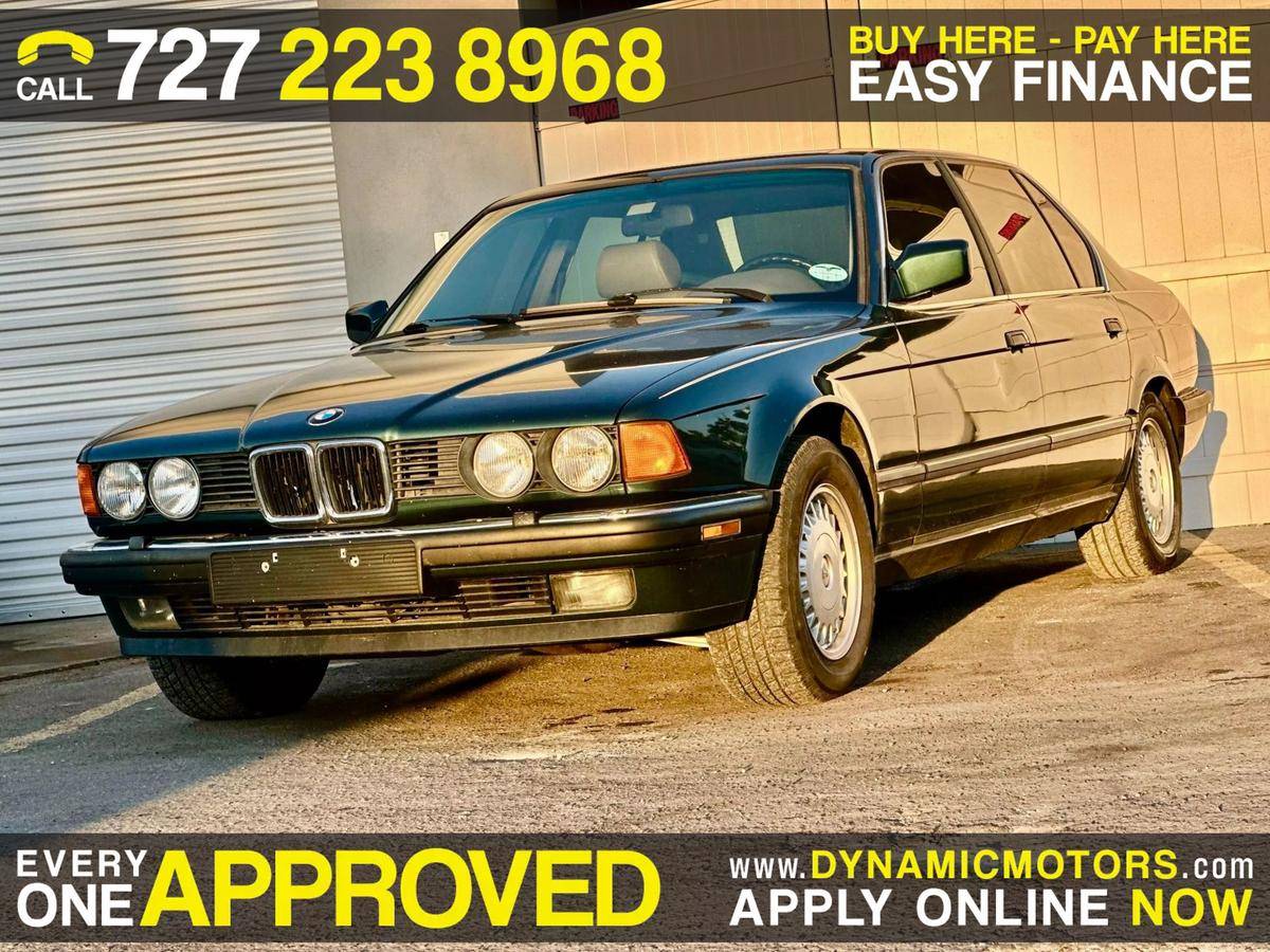 Bmw-735il-1991-green