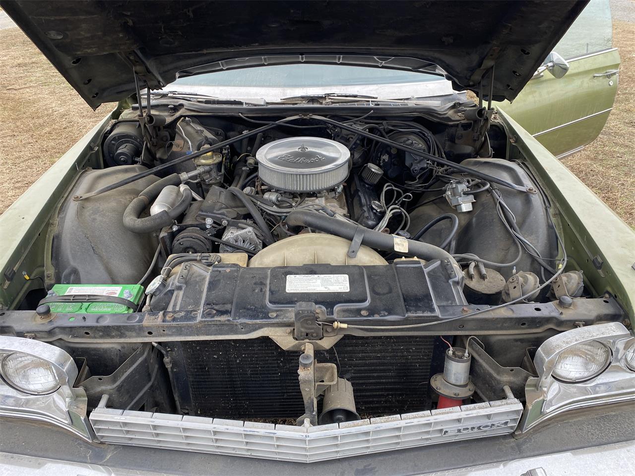 Buick-Electra-225-1973-Green-White-w-Brown-5