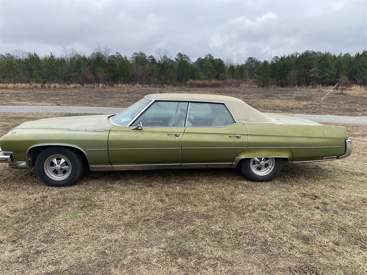 Buick-Electra-225-1973-Green-White-w-Brown