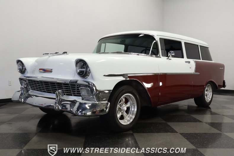 Chevrolet-150-1956-Burgundy-Maroon-Gray-8