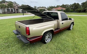 Chevrolet-1500-1992-Gold-over-burgundy-Dark-Red-1