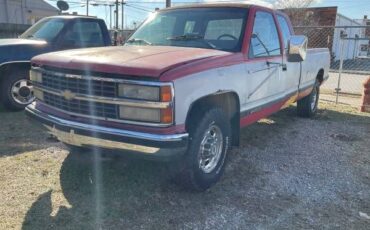 Chevrolet-2500-1992-2-Tone-RedSilver-Red