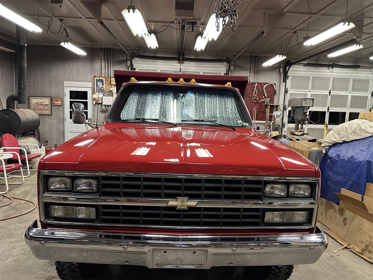 Chevrolet-3500-1989-Red-Dark-Red-1