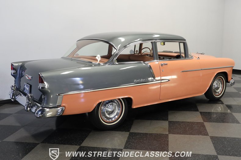 Chevrolet-Bel-air-1955-Coral-Coral-and-Gray-14