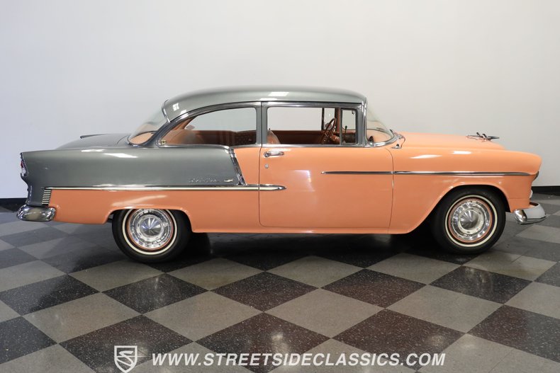 Chevrolet-Bel-air-1955-Coral-Coral-and-Gray-15