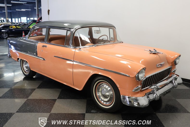 Chevrolet-Bel-air-1955-Coral-Coral-and-Gray-16