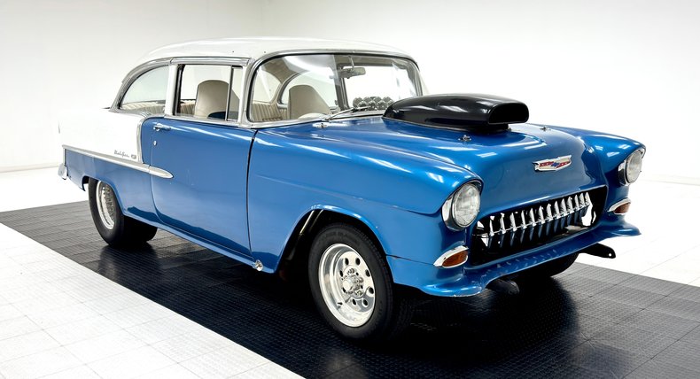 Chevrolet-Bel-air-1955-Medium-Blue-Metallic-White-16