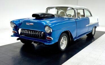 Chevrolet-Bel-air-1955-Medium-Blue-Metallic-White