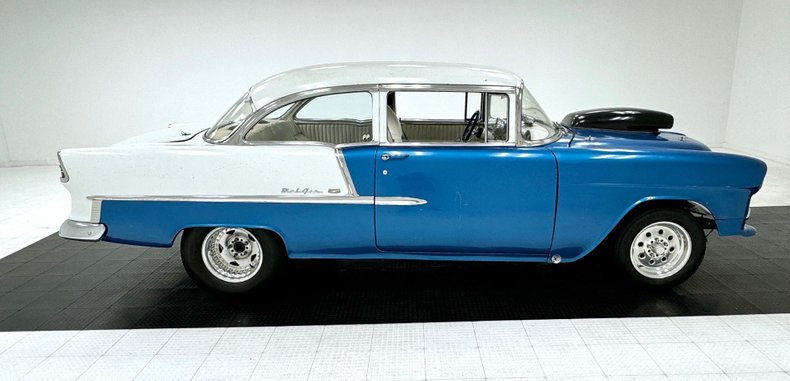 Chevrolet-Bel-air-1955-Medium-Blue-Metallic-White-5
