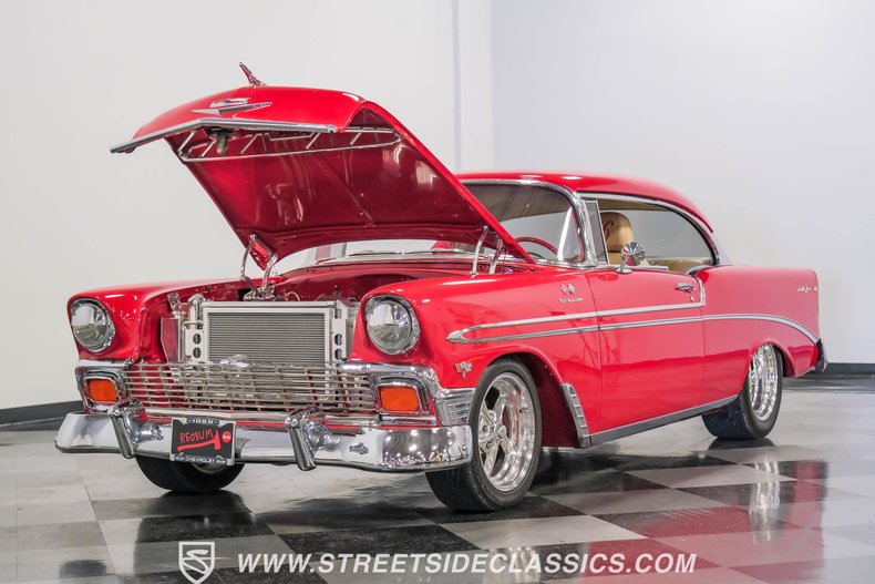 Chevrolet-Bel-air-1956-Fire-Engine-Red-Tan-36
