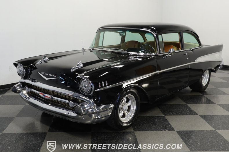 Chevrolet-Bel-air-1957-Black-Saddle-Tan-22