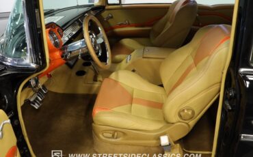Chevrolet-Bel-air-1957-Black-Saddle-Tan-38