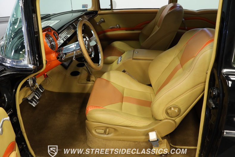 Chevrolet-Bel-air-1957-Black-Saddle-Tan-38