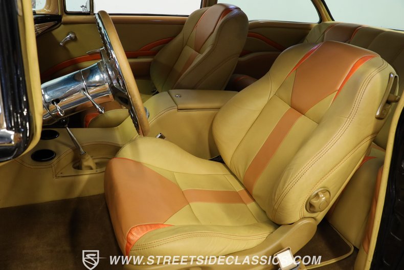 Chevrolet-Bel-air-1957-Black-Saddle-Tan-44