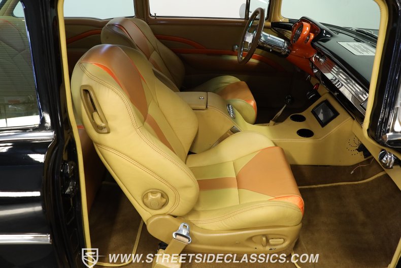 Chevrolet-Bel-air-1957-Black-Saddle-Tan-48
