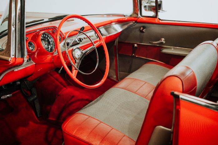 Chevrolet-Bel-air-1957-Red-Red-vinyl-14