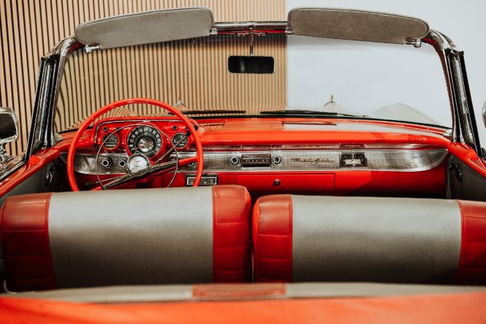 Chevrolet-Bel-air-1957-Red-Red-vinyl-16