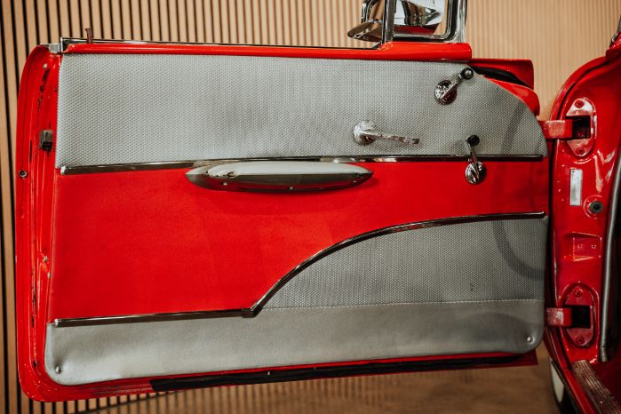 Chevrolet-Bel-air-1957-Red-Red-vinyl-34