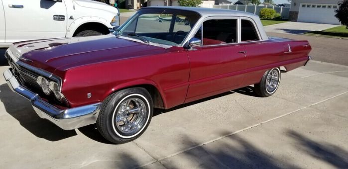 Chevrolet-Biscayne-1963-Red-Red-5