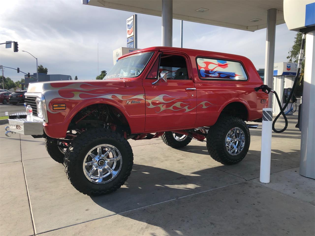 Chevrolet-Blazer-1971-Red-Gray