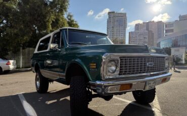 Chevrolet-Blazer-1972-Green-Beige-2