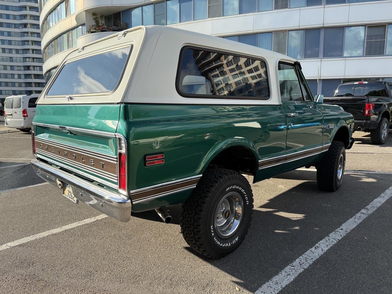 Chevrolet-Blazer-1972-Green-Beige-4