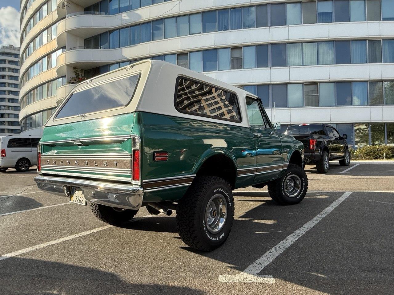 Chevrolet-Blazer-1972-Green-Beige-5