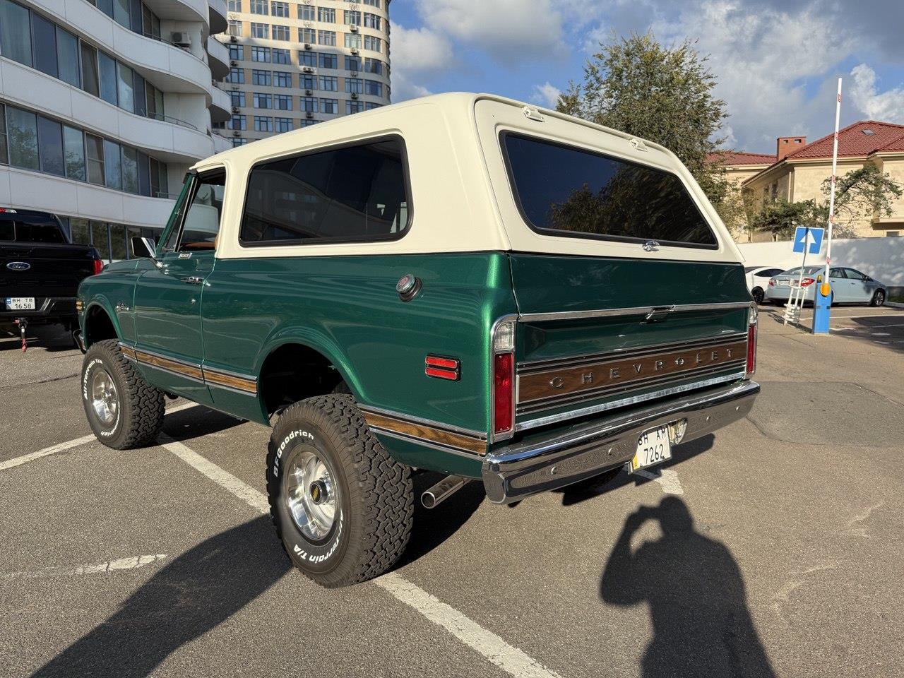 Chevrolet-Blazer-1972-Green-Beige-6