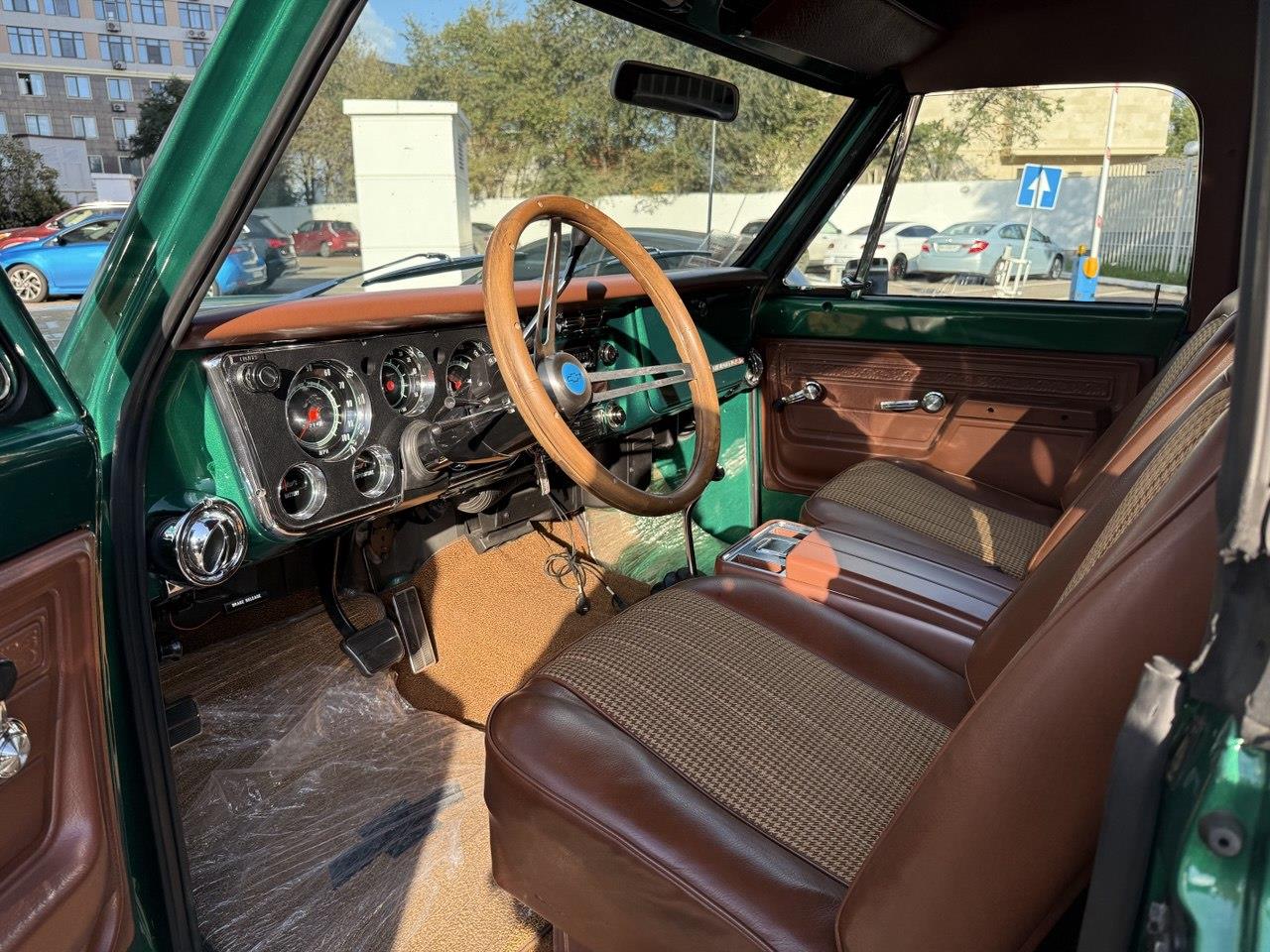 Chevrolet-Blazer-1972-Green-Beige-7