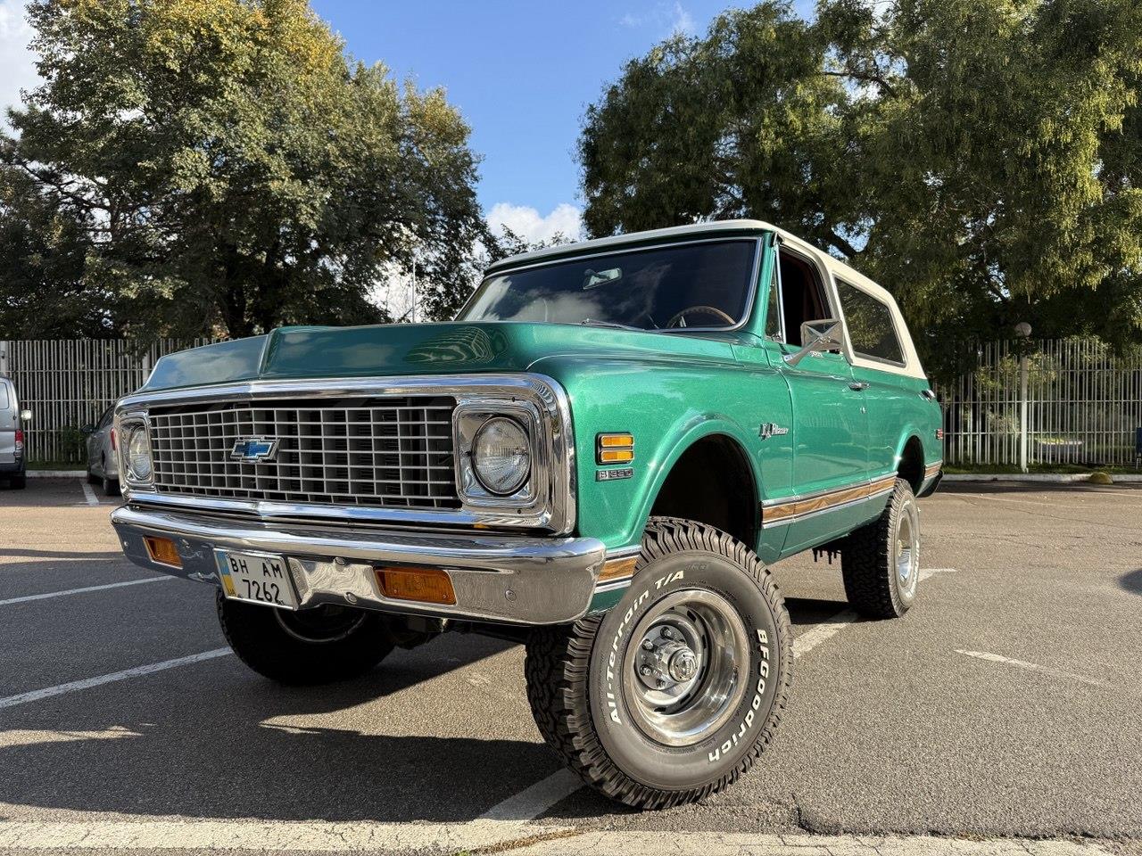 Chevrolet-Blazer-1972-Green-Beige