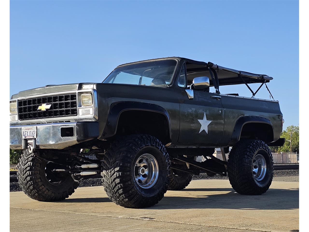 Chevrolet-Blazer-1973-Army-Green-Black-1