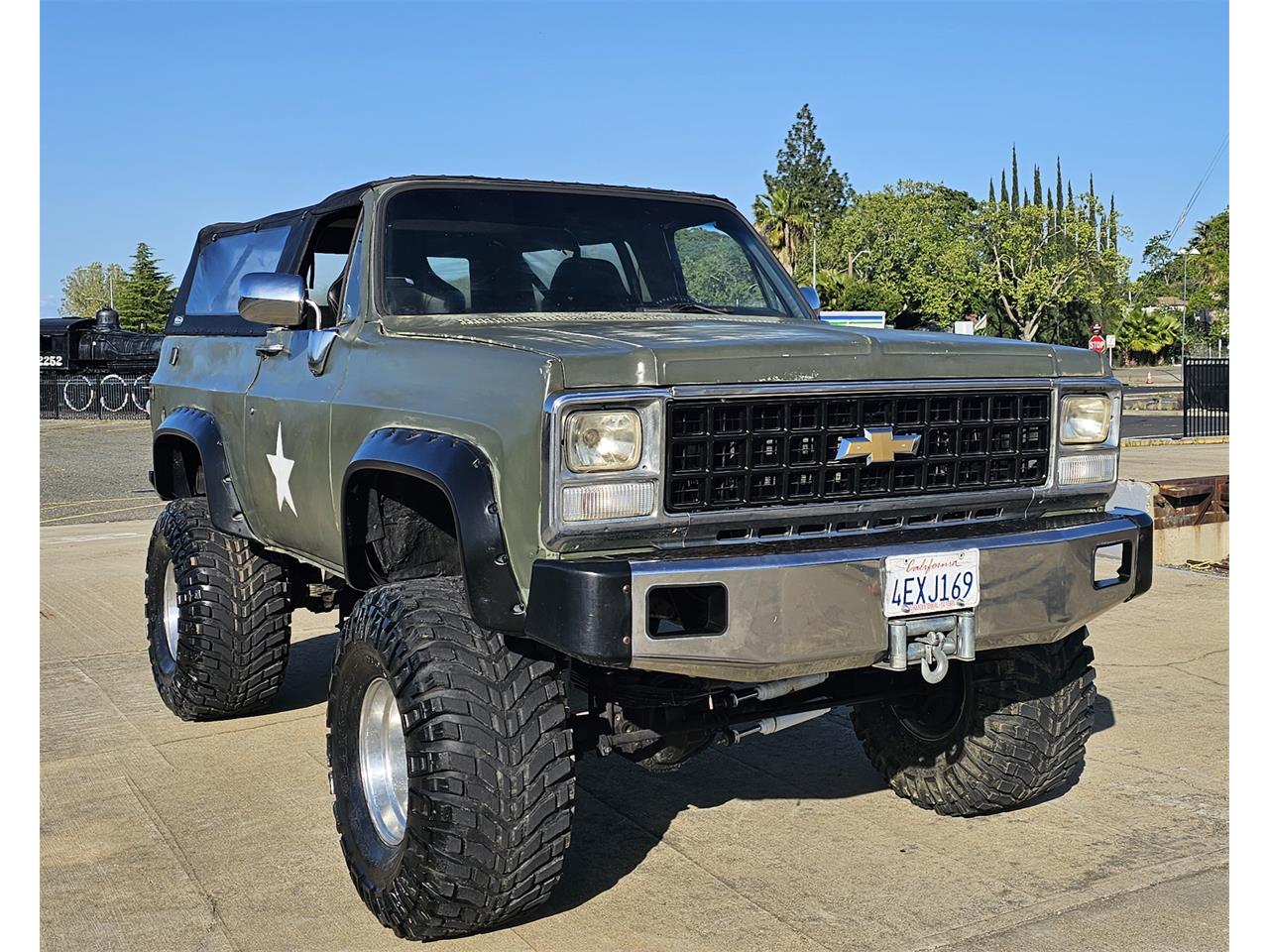 Chevrolet-Blazer-1973-Army-Green-Black-2