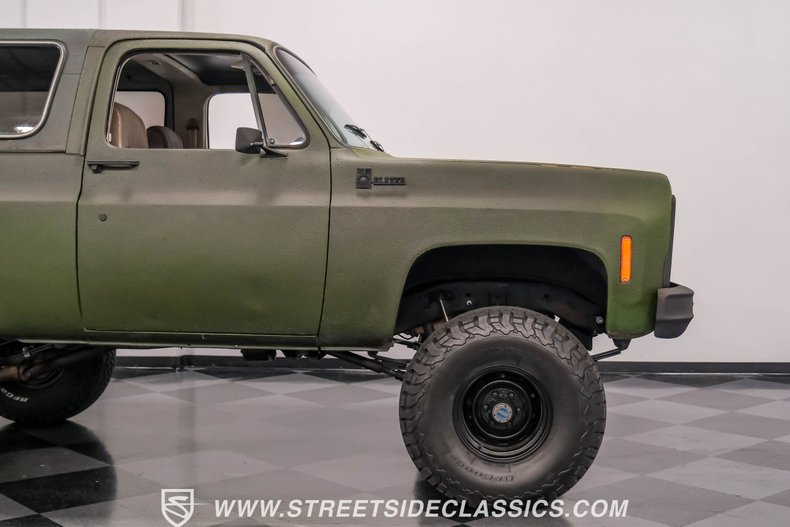 Chevrolet-Blazer-1979-Olive-Drab-Green-Tan-13