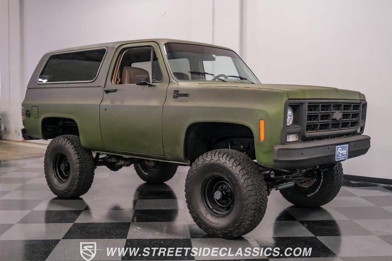 Chevrolet-Blazer-1979-Olive-Drab-Green-Tan-18