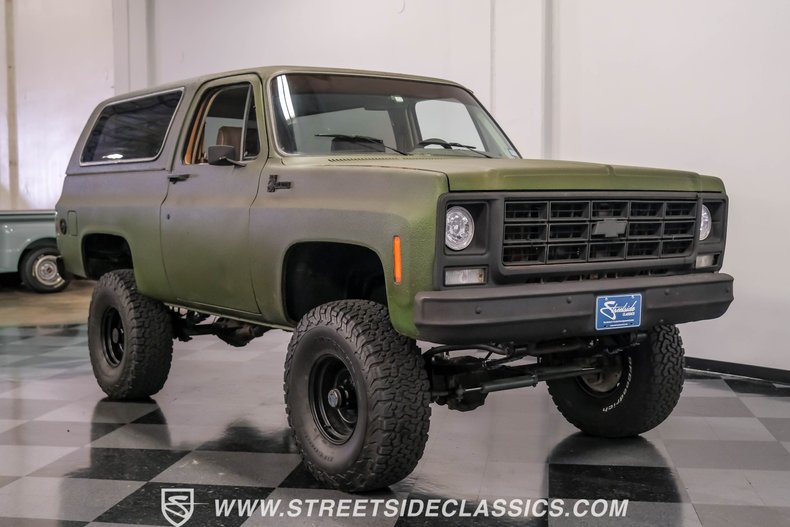 Chevrolet-Blazer-1979-Olive-Drab-Green-Tan-19