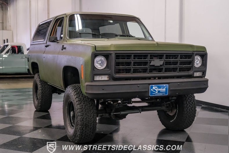 Chevrolet-Blazer-1979-Olive-Drab-Green-Tan-20