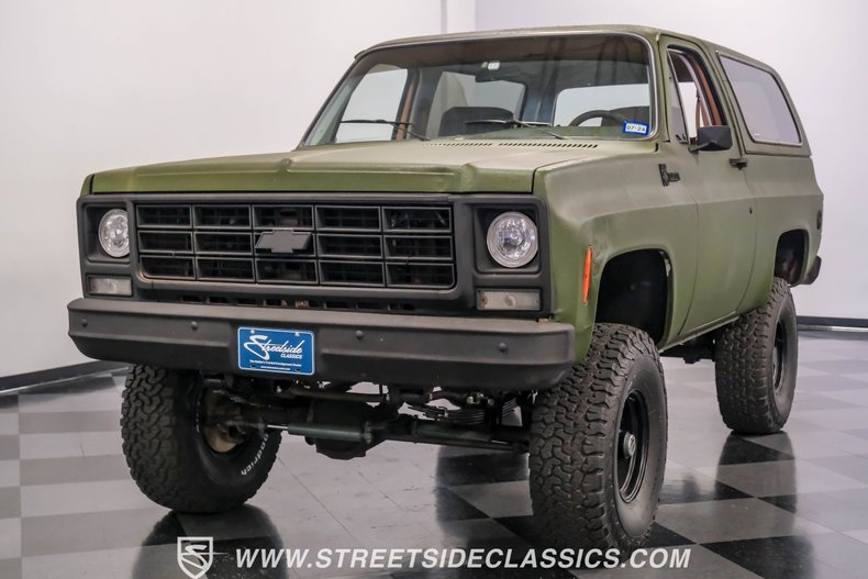 Chevrolet-Blazer-1979-Olive-Drab-Green-Tan-22