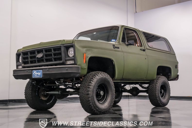 Chevrolet-Blazer-1979-Olive-Drab-Green-Tan-25