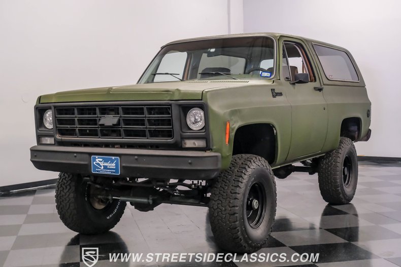 Chevrolet-Blazer-1979-Olive-Drab-Green-Tan-3