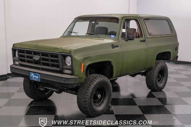 Chevrolet-Blazer-1979-Olive-Drab-Green-Tan-34