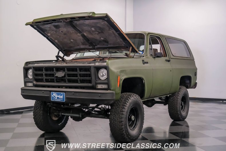 Chevrolet-Blazer-1979-Olive-Drab-Green-Tan-35