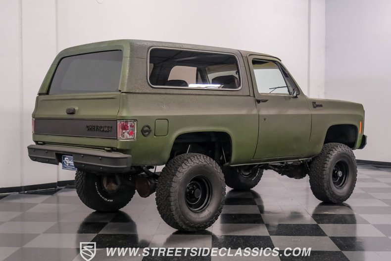 Chevrolet-Blazer-1979-Olive-Drab-Green-Tan-9