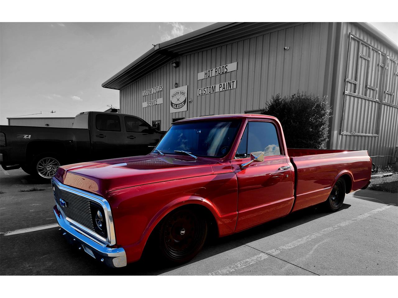 Chevrolet-C10-1971-Red-Black-10